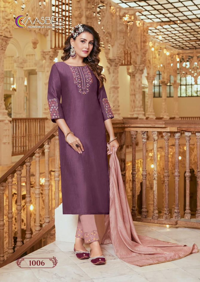 Kaasbee Shanvi Trending Fancy Ethnic Wear Wholesale Kurti Pant With Dupatta Collection